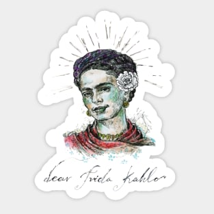 Dear Frida Kahlo. Sticker